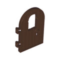 LEGO® Door 1 x 4 x 6 Round Top with Window and Keyhole, Reinforced Edge 64390 dunkelbraun