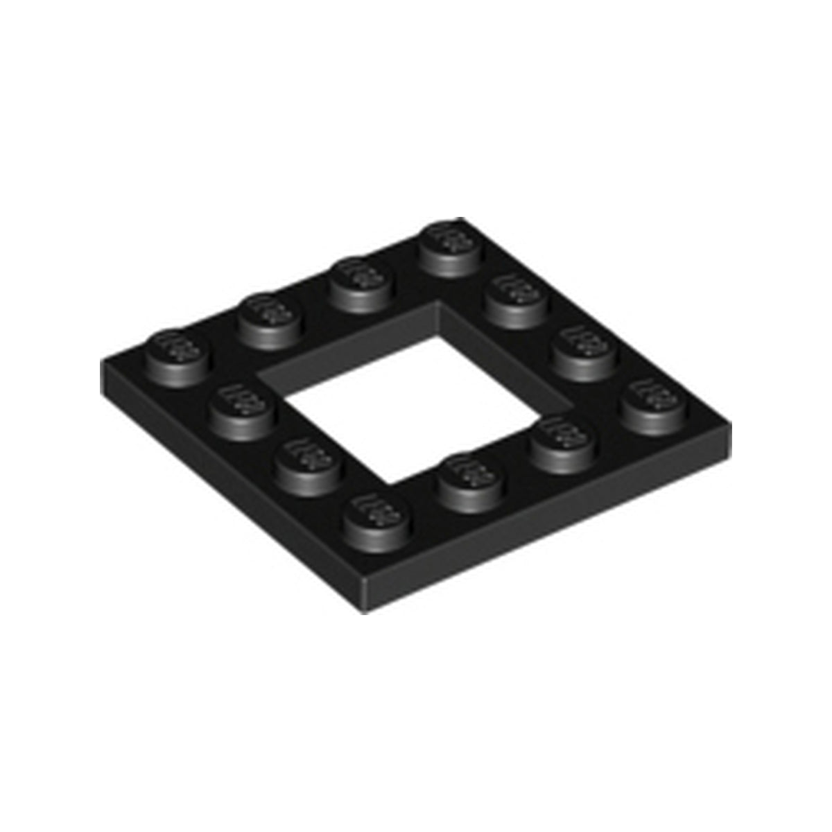 LEGO® Plate, Modified 4 x 4 with 2 x 2 Open Center 64799 schwarz