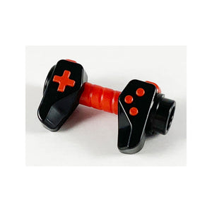 LEGO® Minifigure, Utensil Video Game Controller, Hole for Bar and Hollow Stud on Ends with Molded Red Buttons and Center Handle Pattern 65080pb01