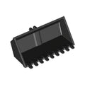LEGO® Vehicle, Digger Bucket 9 Teeth 4 x 8, Rise Inside with Locking 2 Finger Hinge 65380 schwarz