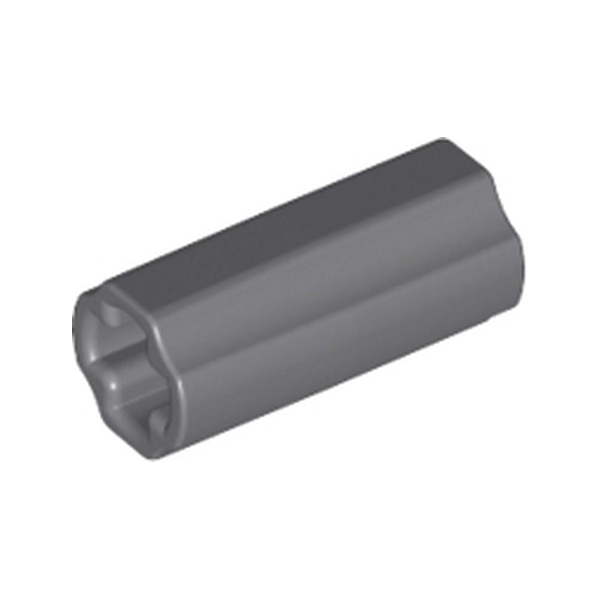 LEGO® Technic, Axle Connector 2L (Smooth with x Hole + Orientation) 6538c dunkelgrau