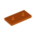 LEGO® Plate, Modified 2 x 4 with 2 Studs (Double Jumper) 65509 dunkelorange