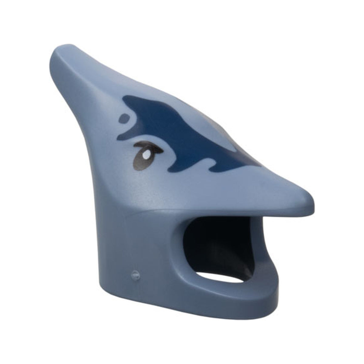 LEGO® Minifigure, Headgear Head Cover, Costume Pterodactyl with Dark Blue Markings, Black and White Eyes Pattern 6648pb01 sandblau