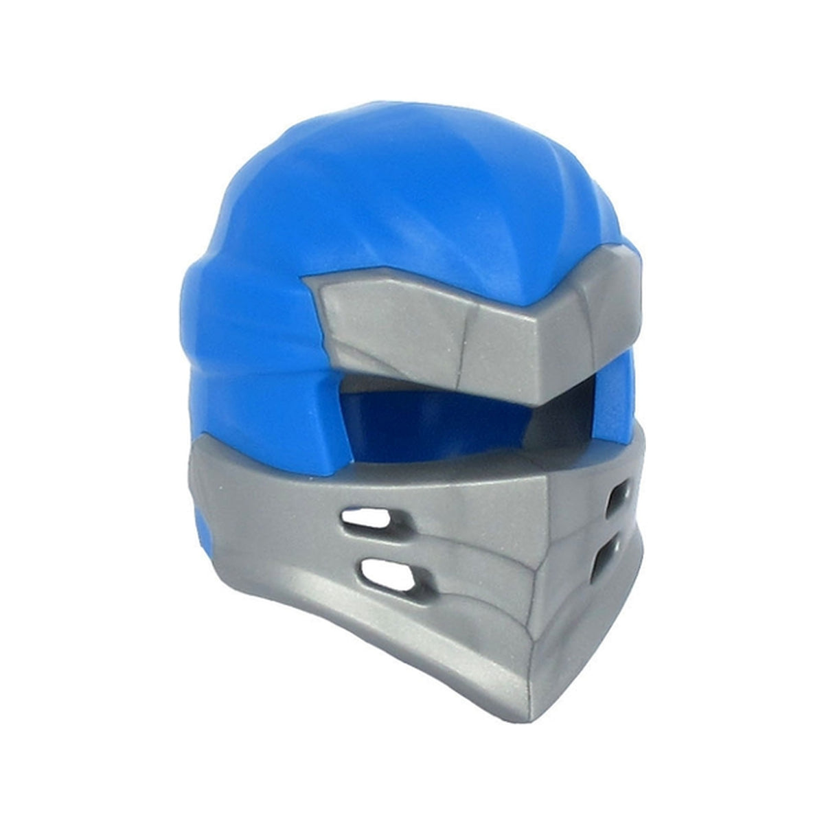 LEGO® Minifigure, Headgear Ninjago Wrap Type 7 with 4 Slits on Front with Molded Flat Silver Armor Pattern 66953pb01 blau