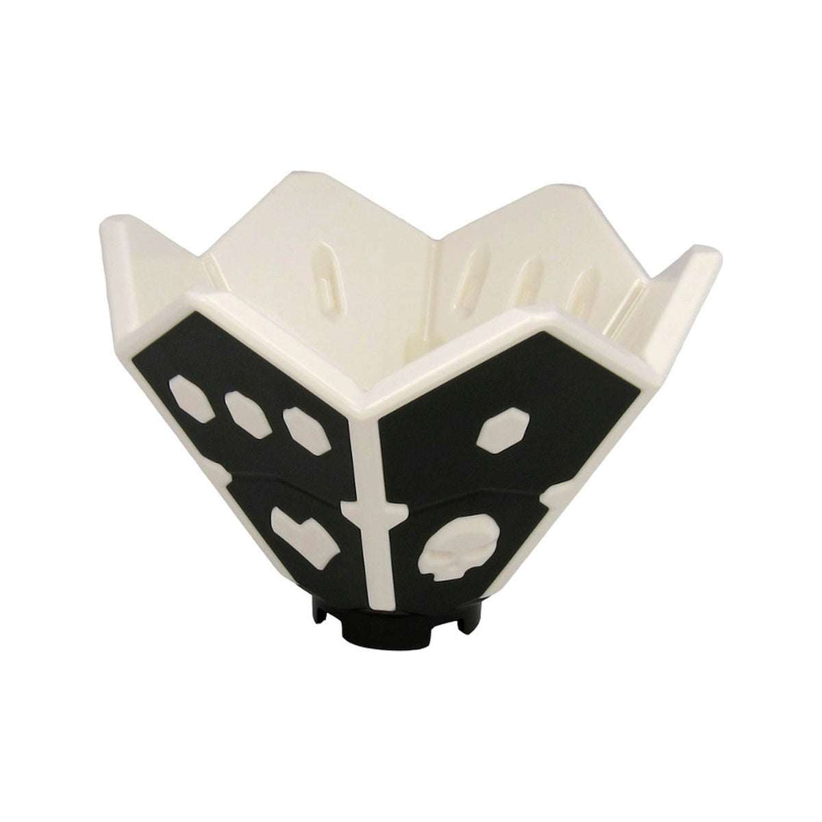 LEGO® Ninjago Die Spinner with Hexagonal Dots, Hearts, and Skulls with Molded Black Sides and Bottom Pattern 66962pb01 weiss