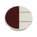 LEGO® Tile, Round 3 x 3 with Dark Red Half Circle and Dark Bluish Gray Lines Pattern 67095pb087 weiss