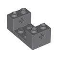 LEGO® Technic, Brick 2 x 4 x 1 1/3 with Axle Holes and 2 x 2 Cutout 67446 dunkelgrau