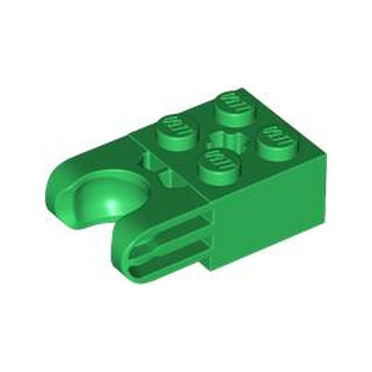 LEGO® Technic, Brick Modified 2 x 2 with Ball Socket and Axle Hole - Straight Forks with Round Ends and Closed Sides 67696 grün