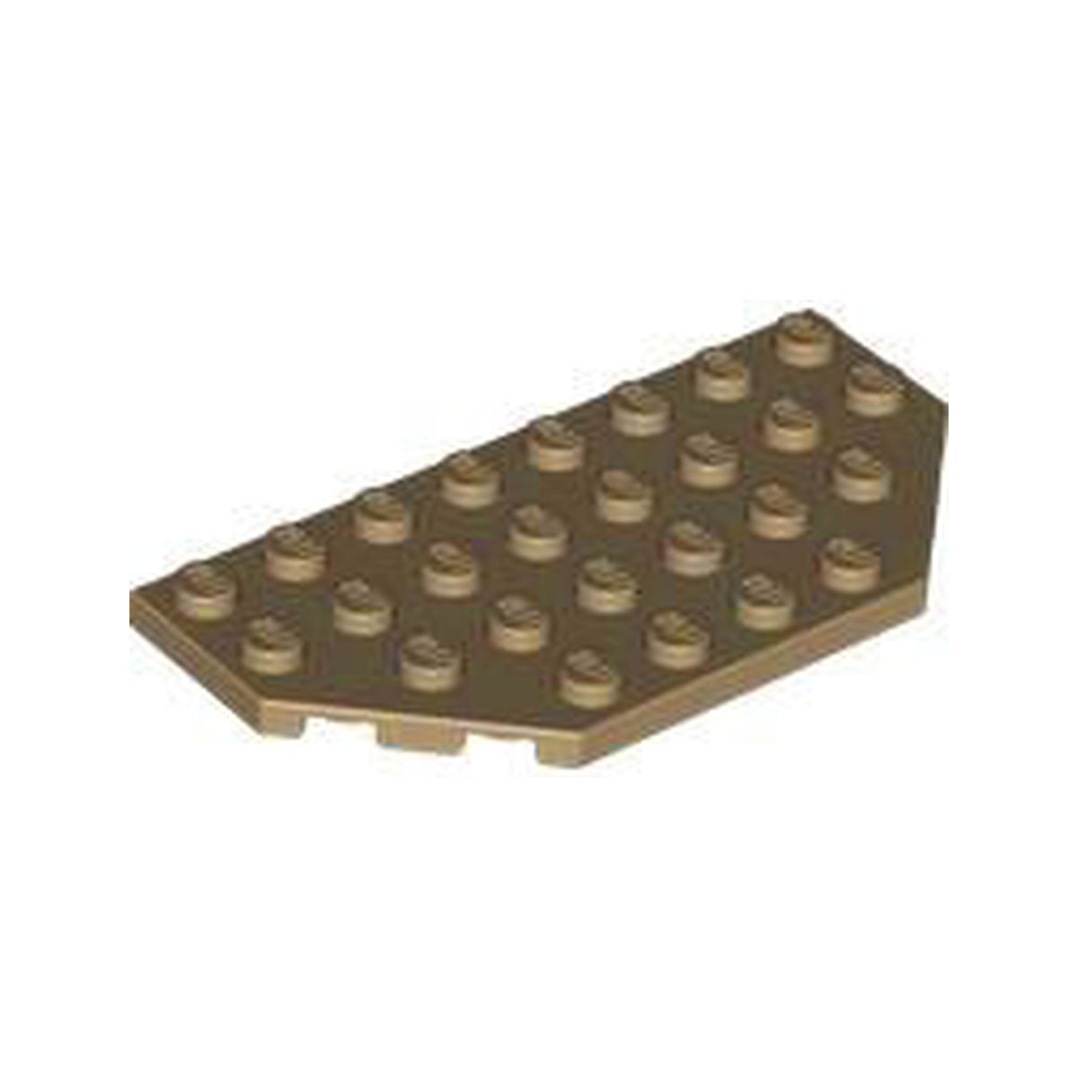 LEGO® Wedge, Plate 4 x 8 Cut Corners 68297 dunkelbeige