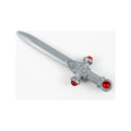 LEGO® Minifigure, Weapon Sword, Ornate with Molded Trans-Red Jewels on Crossguard and Pommel Pattern (Sword of Gryffindor) 68503pb01 silber
