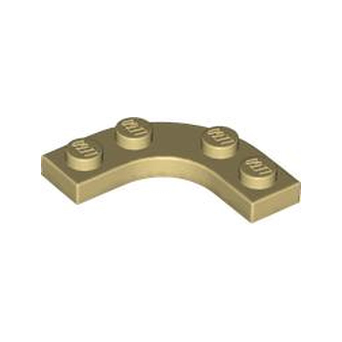 LEGO® Plate, Round Corner 3 x 3 with 2 x 2 Curved Cutout 68568 beige