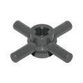 LEGO® Technic, Axle Connector Hub with 4 Bars and Through Axle Hole 68888 dunkelgrau