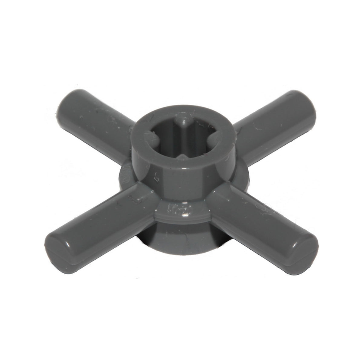 LEGO® Technic, Axle Connector Hub with 4 Bars and Through Axle Hole 68888 dunkelgrau