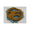 LEGO® Ring 3 x 3 with Dragon Head with Molded Satin Trans-Light Blue Flames Pattern (Ninjago Wave Amulet) 69567pb02 perlgold