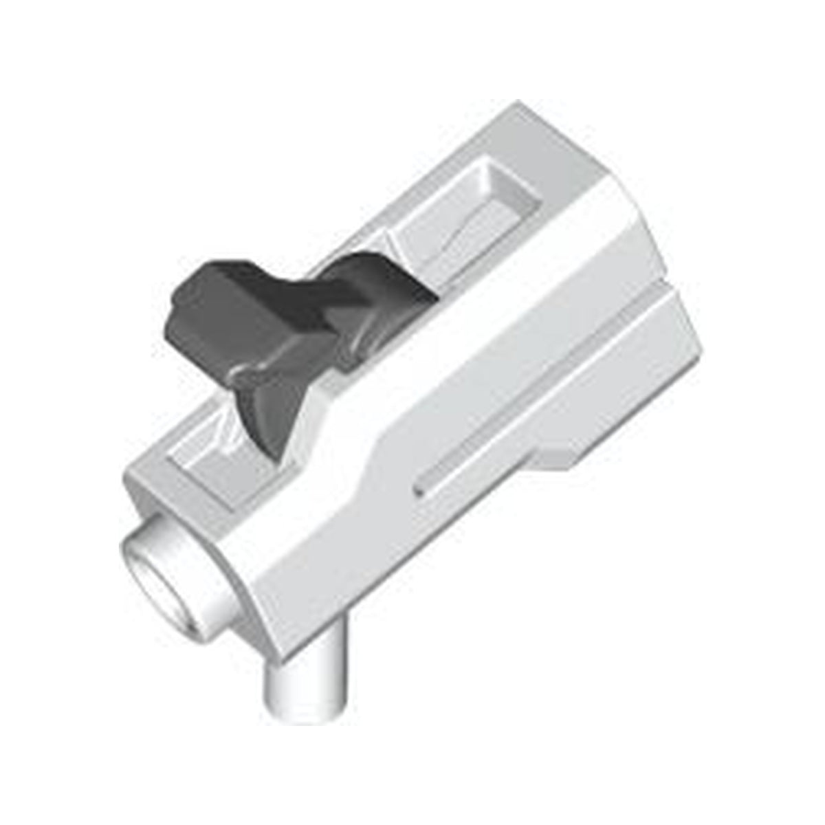 LEGO® Minifigure, Weapon Bazooka, Mini Blaster / Shooter with Dark Bluish Gray Trigger (69767 / 69755) 69767c01 weiss
