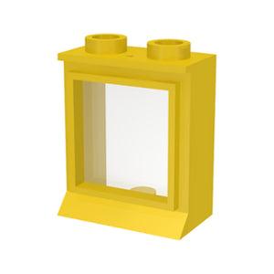 LEGO® Window 1 x 2 x 2 with Extended Lip, with Trans-Clear Glass, Hole in Top 7026bc01