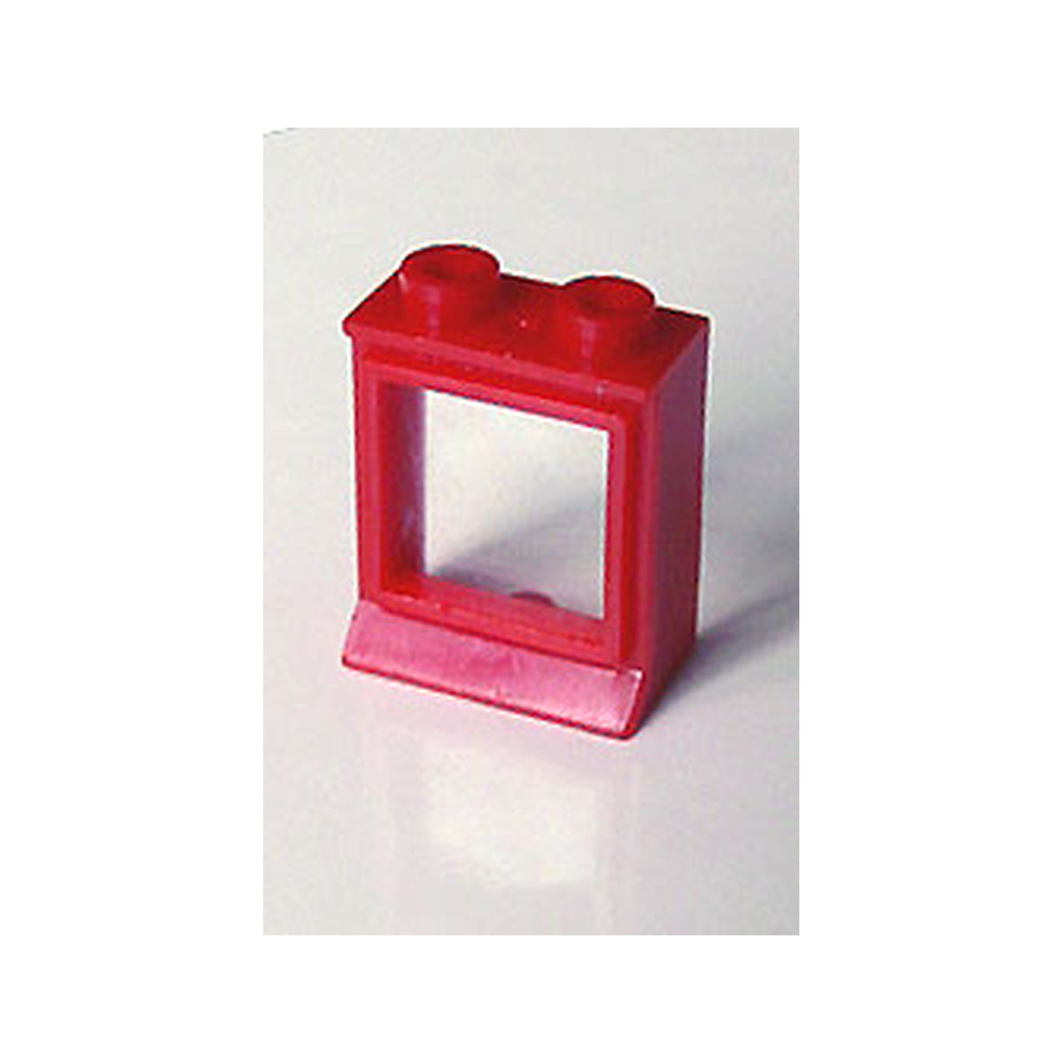 LEGO® Window 1 x 2 x 2 with Extended Lip, with Trans-Clear Glass, Hole in Top 7026bc01 rot