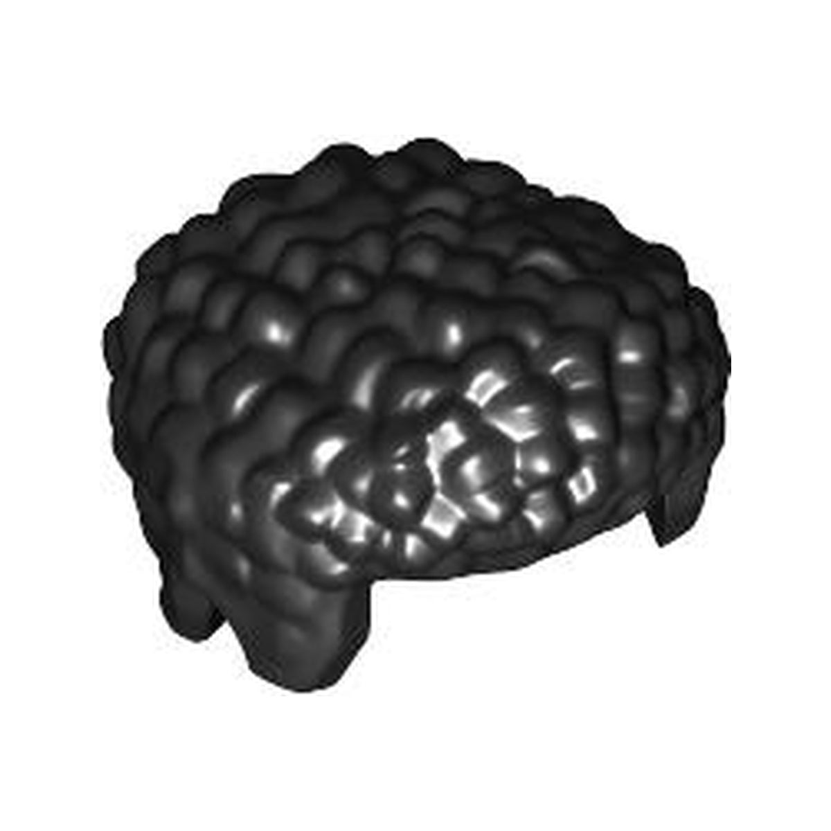LEGO® Minifigure, Hair Male, Coiled with Raised Front 7195 schwarz