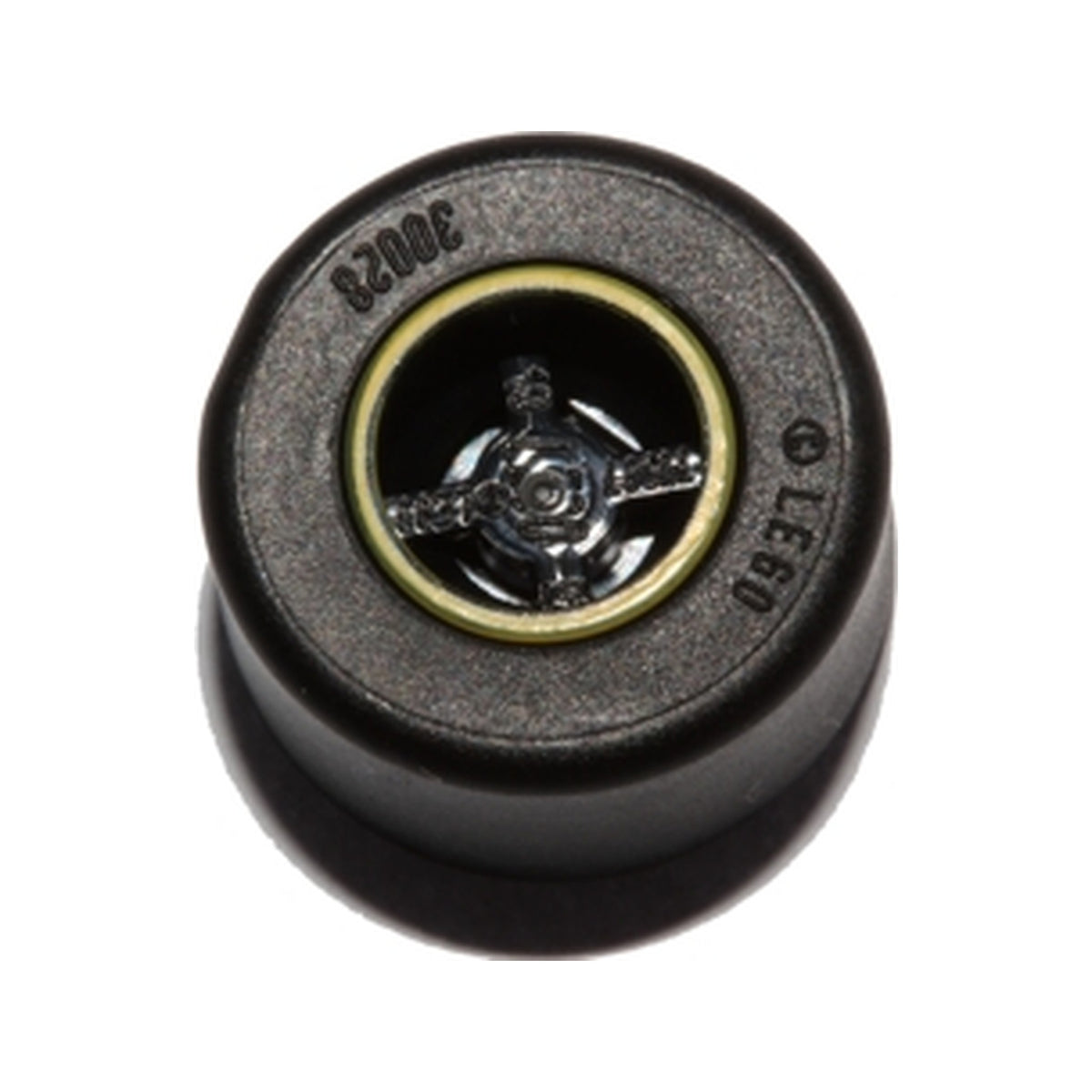 LEGO® Wheel 8mm D. x 9mm for Slicks, Hole Notched for Wheels Holder Pin, Reinforced Back with Yellow Rim Edge Pattern with Black Tire 14mm D. x 9mm Smooth Small Wide Slick (74967pb01 / 30028) 74967pb01c01 schwarz