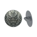 LEGO® Minifigure, Shield Circular / Round Convex Face with Black and Silver Ninjago Dragon Head Pattern 75902pb16 silber