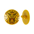 LEGO® Minifigure, Shield Circular / Round Convex Face with Black and Gold Ninjago Lion Head Pattern 75902pb17 perlgold