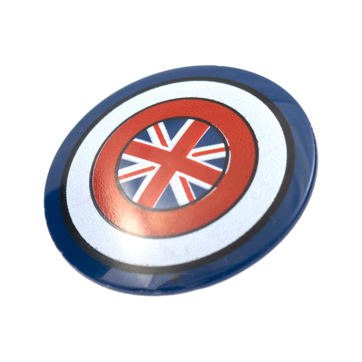 LEGO® Minifigure, Shield Circular / Round Convex Face with Red and White Rings and British Union Jack Flag Pattern 75902pb22 dunkelblau