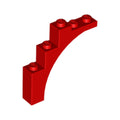 LEGO® Arch 1 x 5 x 4 - Irregular Bow, Reinforced Underside 76768 rot