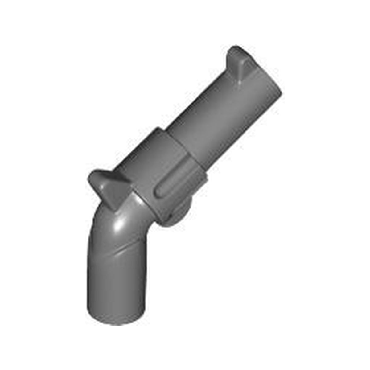LEGO® Minifigure, Weapon Gun, Pistol Revolver - Large Barrel and Hollow Handle 77078 dunkelgrau