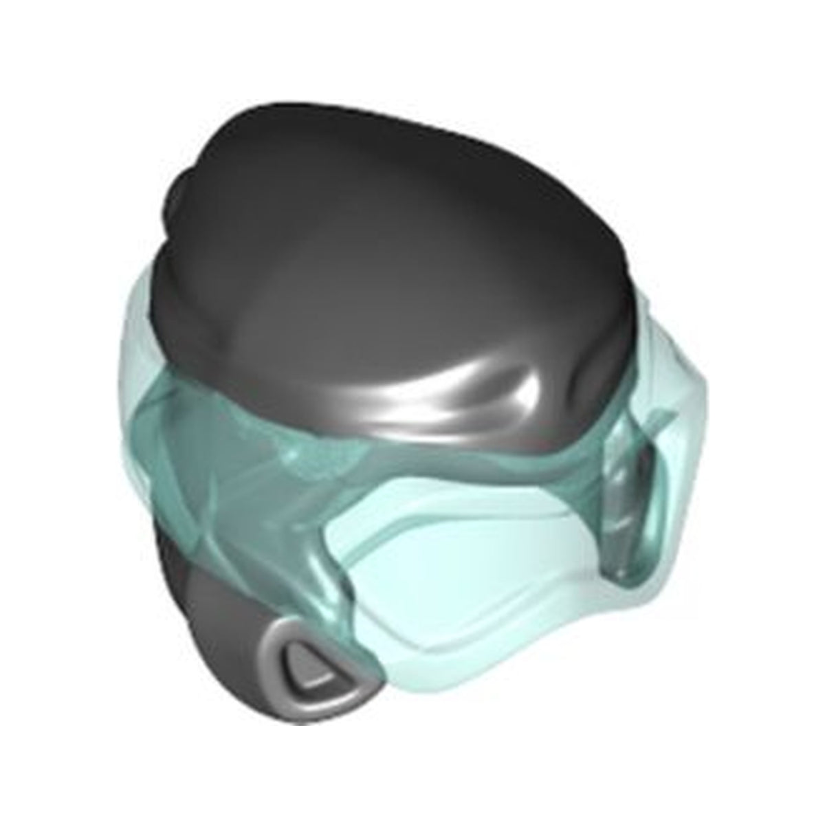 LEGO® Minifigure, Headgear Ninjago Wrap Type 8 with Molded Trans-Light Blue Scuba Diver Mask Pattern 77151pb01 schwarz