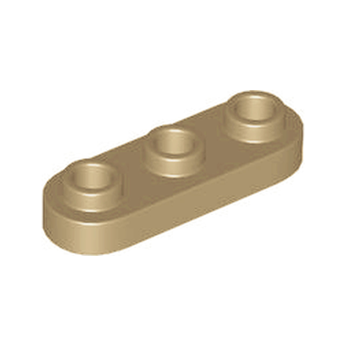 LEGO® Plate, Round 1 x 3 with Open Studs 77850 dunkelbeige