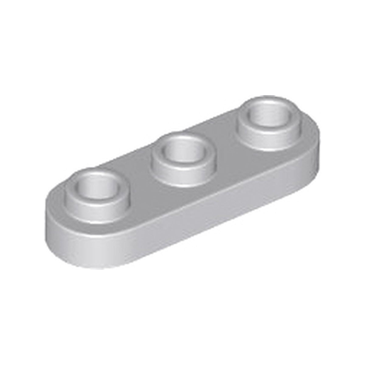 LEGO® Plate, Round 1 x 3 with Open Studs 77850 hellgrau