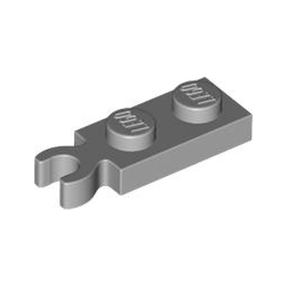 LEGO® Plate, Modified 1 x 2 with Clip on End (Vertical Grip) 78256 hellgrau