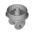 LEGO® Technic Rotation Joint Disk with Large Pin and 2 Rotation Joints 79505 hellgrau
