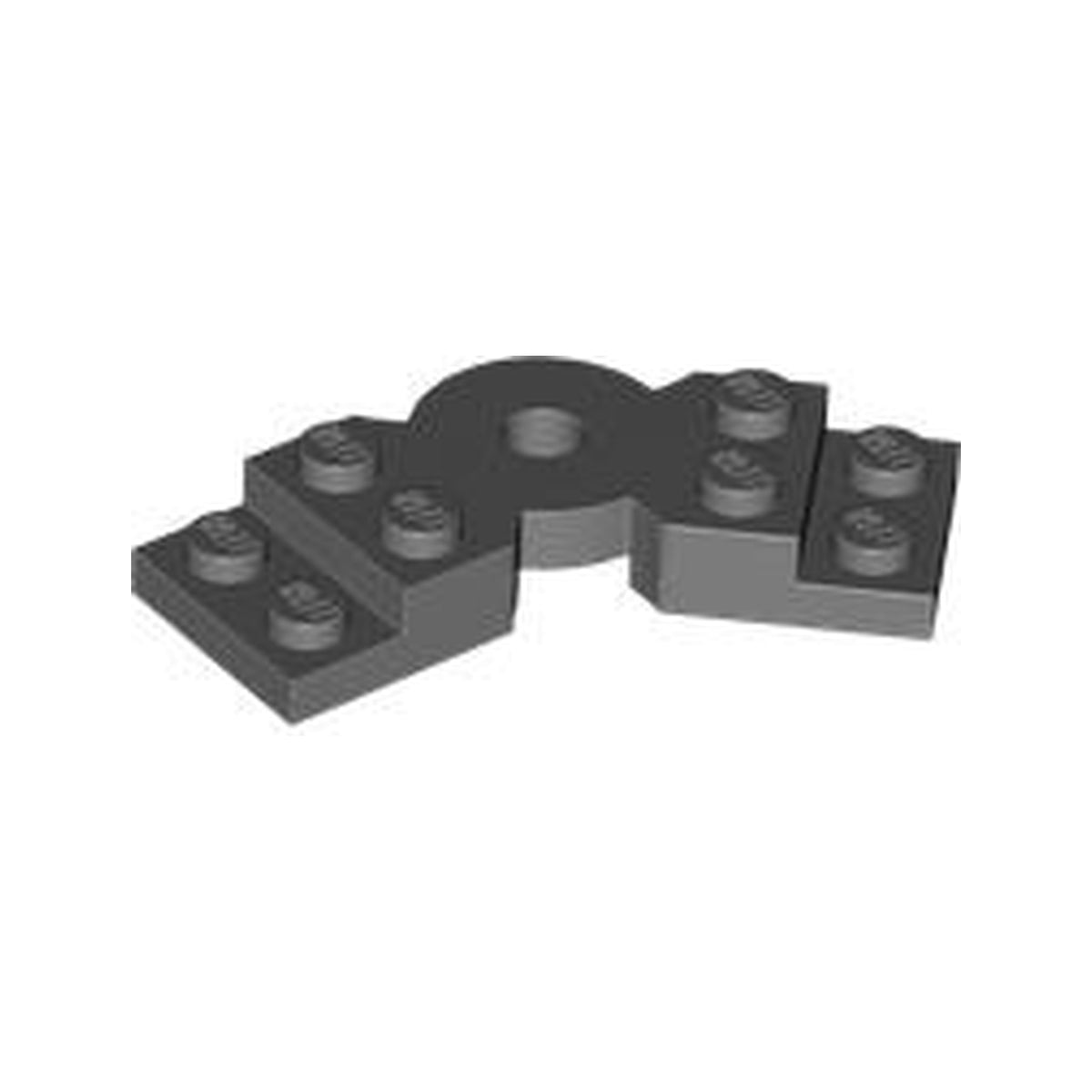 LEGO® Plate, Modified 2 x 6 x 2/3 Bent 79846 dunkelgrau