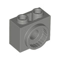 LEGO® Technic, Brick Modified 1 x 2 x 1 1/3 with Rotation Joint Socket 80431 dunkelgrau
