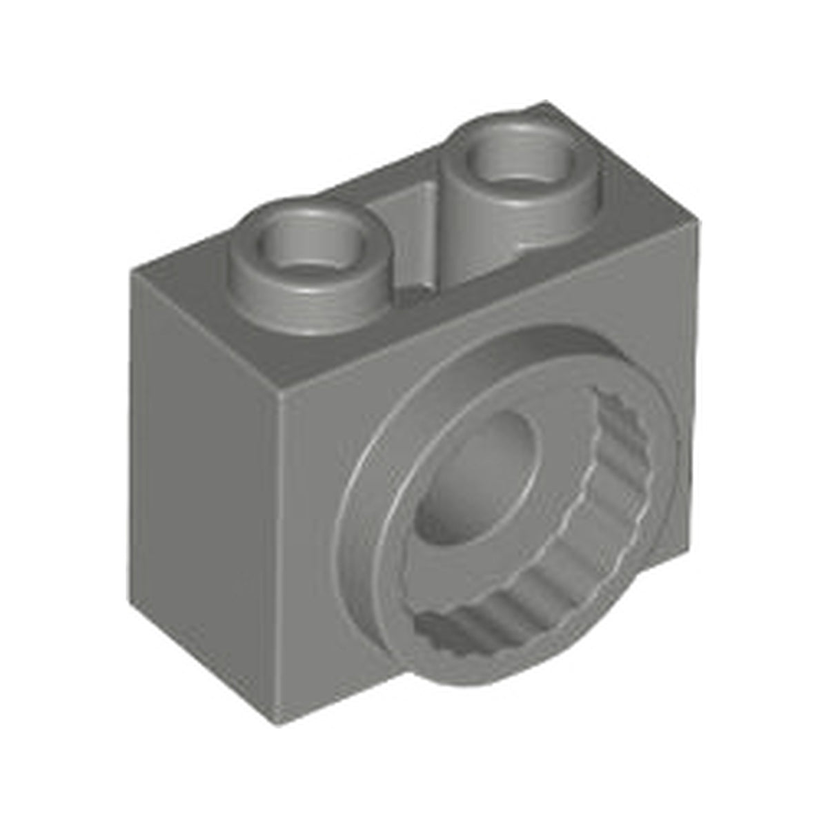 LEGO® Technic, Brick Modified 1 x 2 x 1 1/3 with Rotation Joint Socket 80431 dunkelgrau