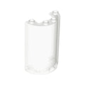 LEGO® Cylinder Half 2 x 4 x 5 with 1 x 2 Cutout 85941 transparent