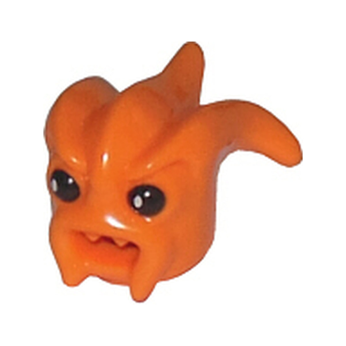 LEGO® Minifigure, Head, Modified Kranxx / Rench with Open Mouth with Black Eyes Pattern 85948pb01 orange