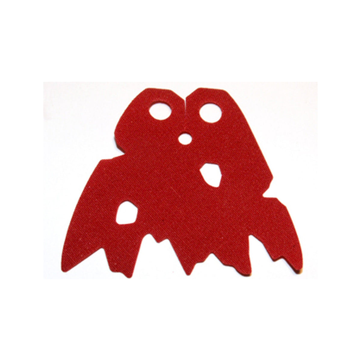 LEGO® Minifigure Cape Cloth, Holes and Tattered Edges - Traditional Starched Fabric, Angled Top Notch, Larger Rounded Edge Features - 4.95cm Wide 86038 dunkelrot