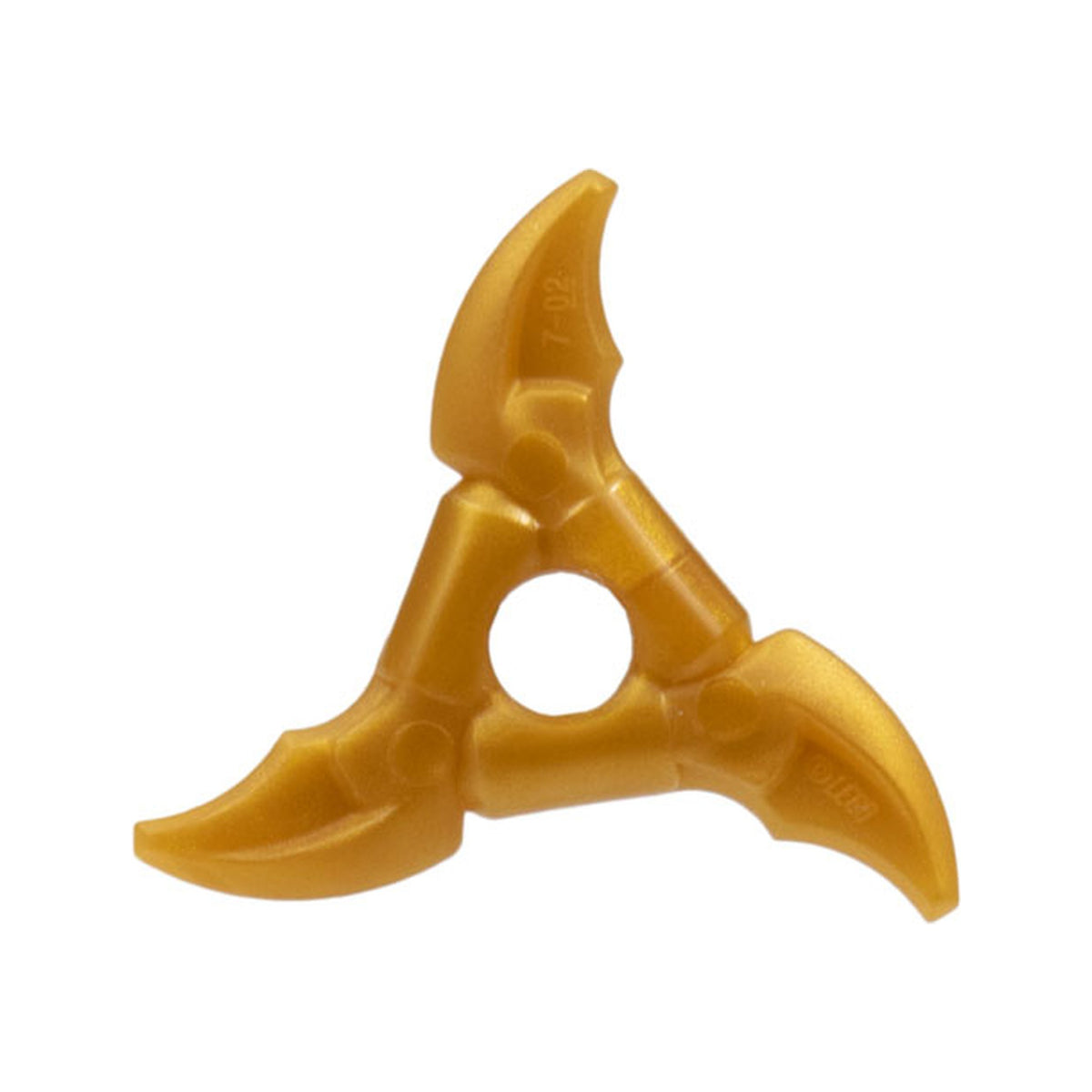 LEGO® Minifigure, Weapon Shuriken Throwing Star with Smooth Grips and Curved Blades 86125b perlgold