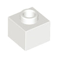 LEGO® Brick, Modified 1 x 1 x 2/3 with Open Stud 86996 weiss