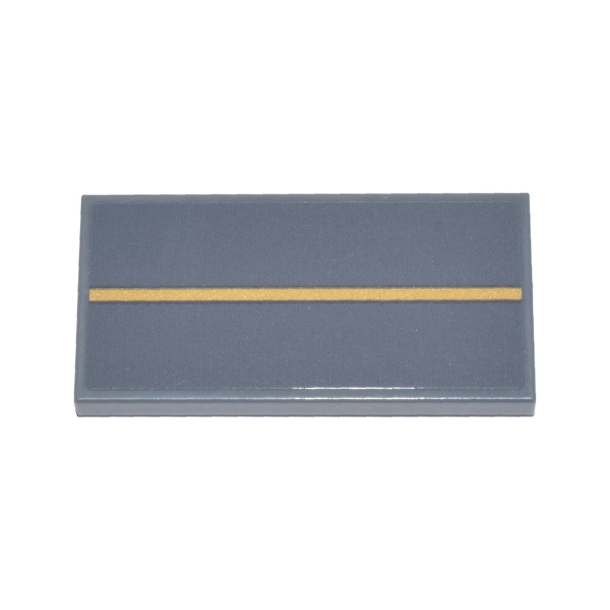LEGO® Tile 2 x 4 with Thin Gold Line Pattern (Sticker) - Set 75385 87079pb1467 dunkelgrau