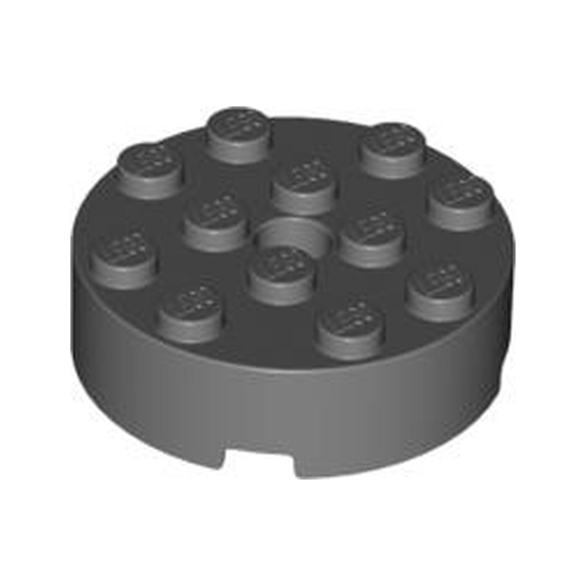 LEGO® Brick, Round 4 x 4 with Hole 87081 dunkelgrau