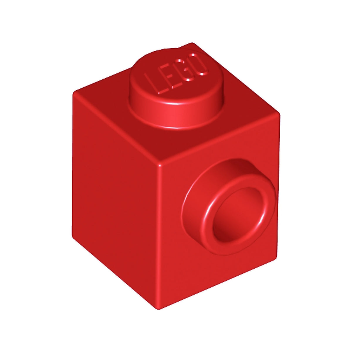 LEGO® Brick, Modified 1 x 1 with Stud on Side 87087 rot