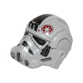 LEGO® Minifigure, Headgear Helmet SW Imperial Pilot with Breathing Apparatus with AT-AT Driver Dark Red Imperial Logo and Large Black Plates on Sides Pattern 87556pb05 hellgrau