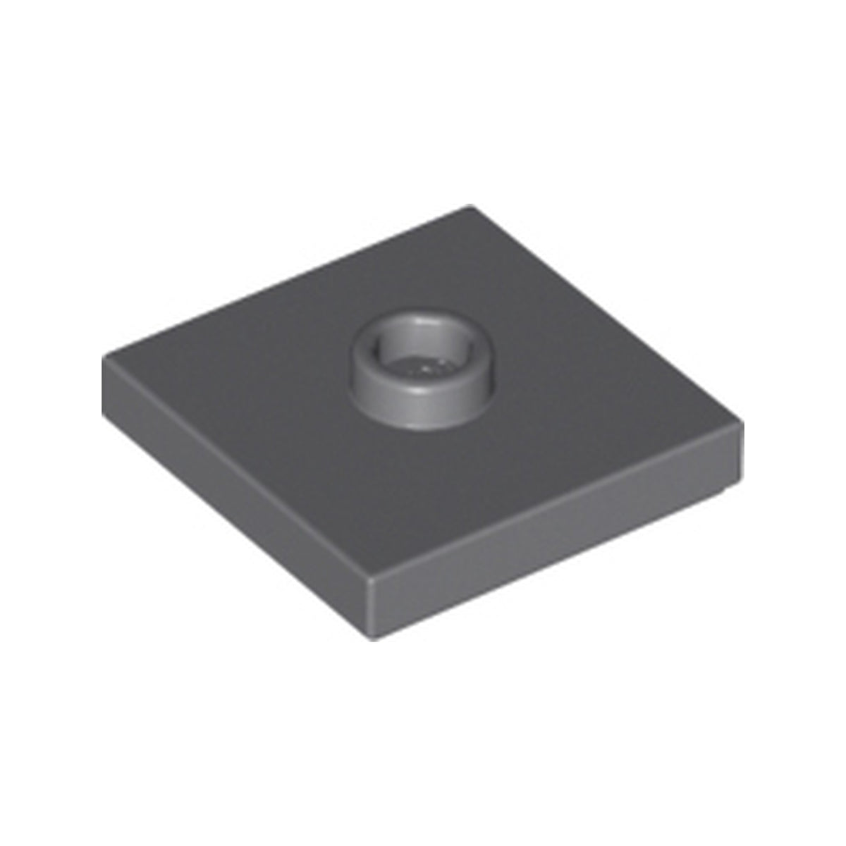 LEGO® Plate, Modified 2 x 2 with Groove and 1 Stud in Center (Jumper) 87580 dunkelgrau