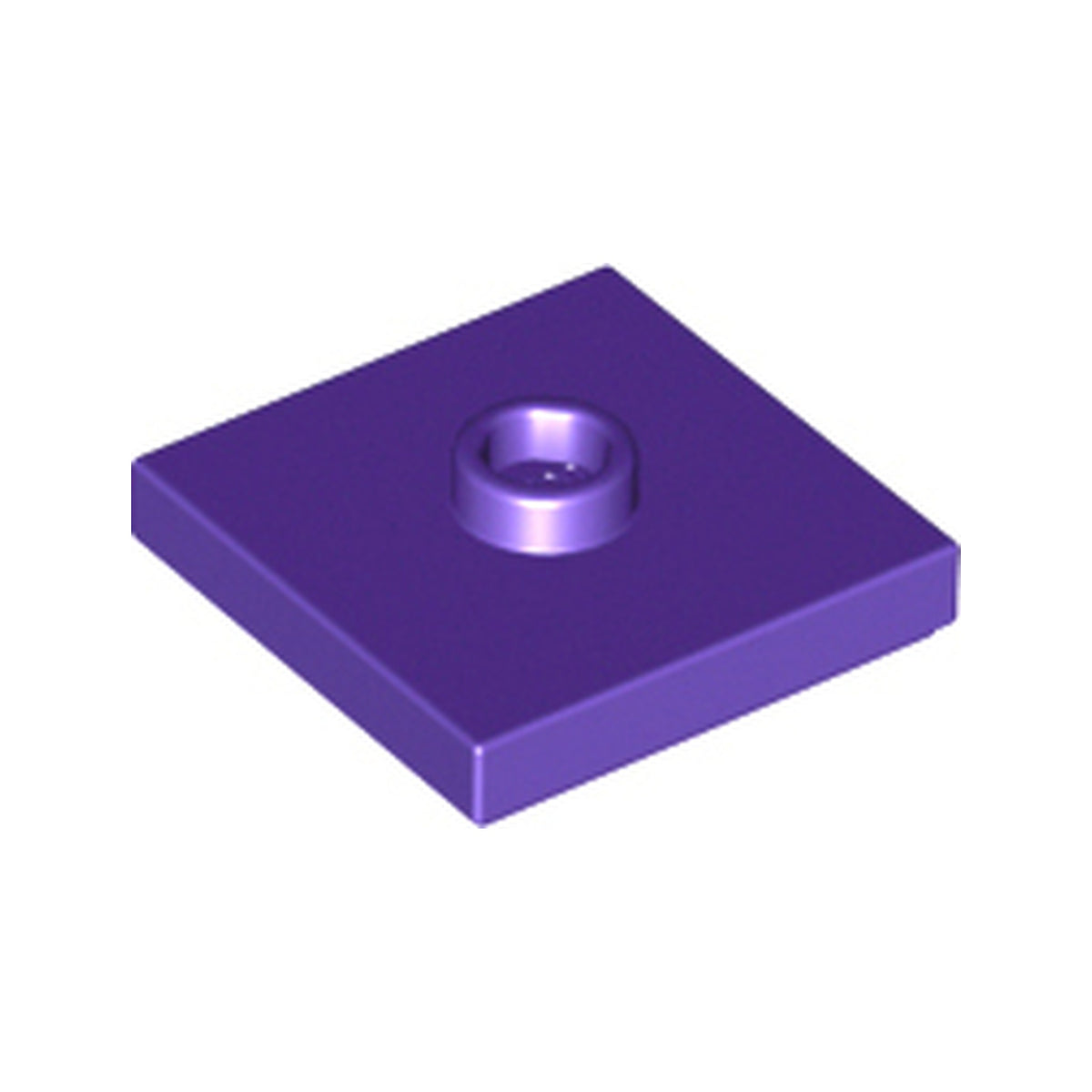 LEGO® Plate, Modified 2 x 2 with Groove and 1 Stud in Center (Jumper) 87580 dunkelviolett