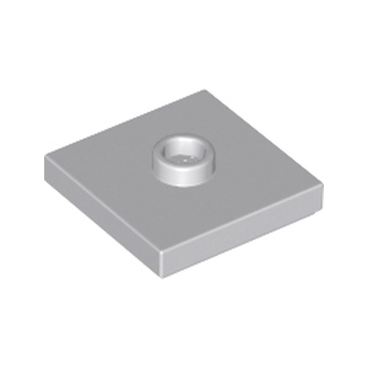 LEGO® Plate, Modified 2 x 2 with Groove and 1 Stud in Center (Jumper) 87580 hellgrau