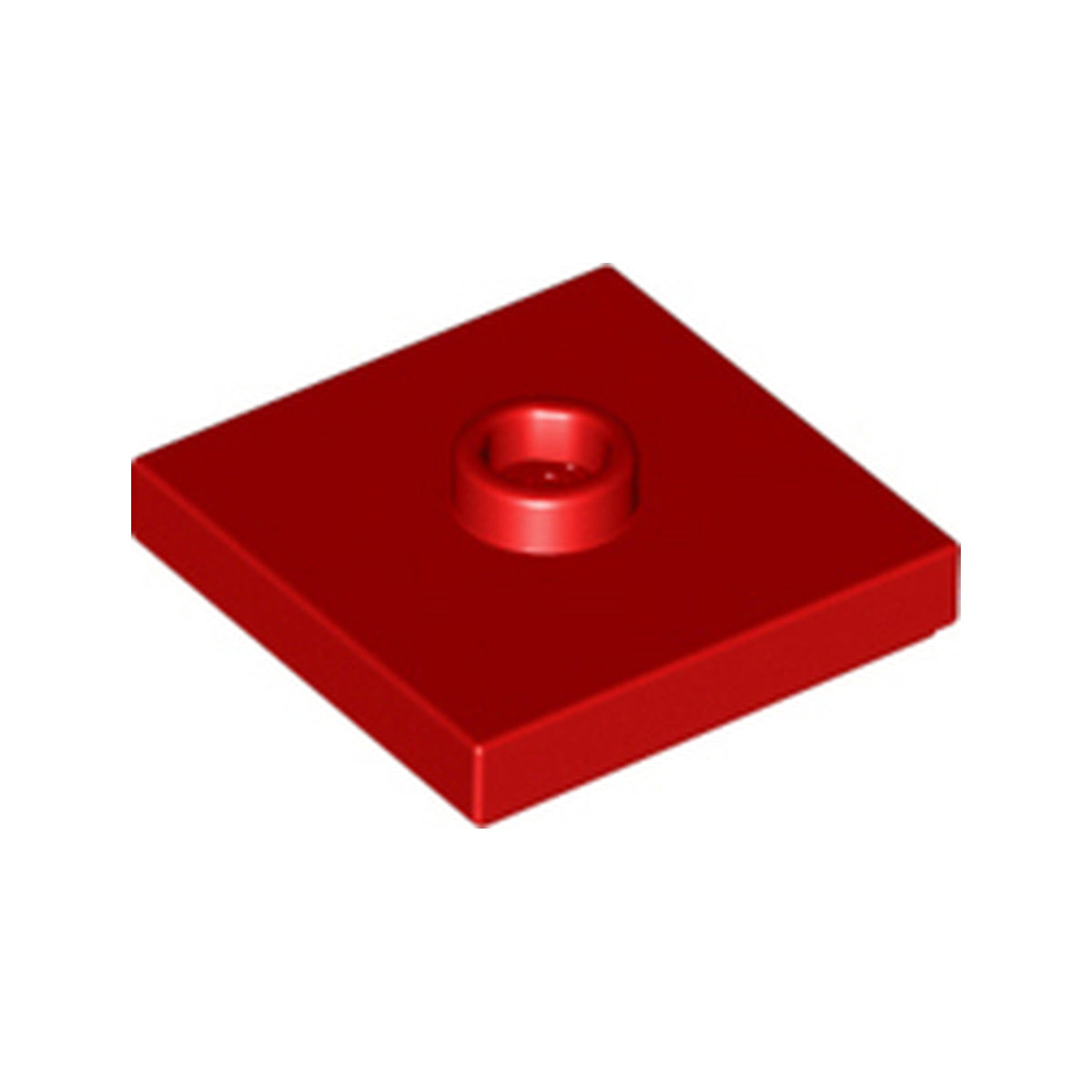LEGO® Plate, Modified 2 x 2 with Groove and 1 Stud in Center (Jumper) 87580 rot