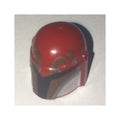 LEGO® Minifigure, Headgear Helmet with Holes, SW Mandalorian with Dark Brown Facial Details Pattern 87610pb08 dunkelrot